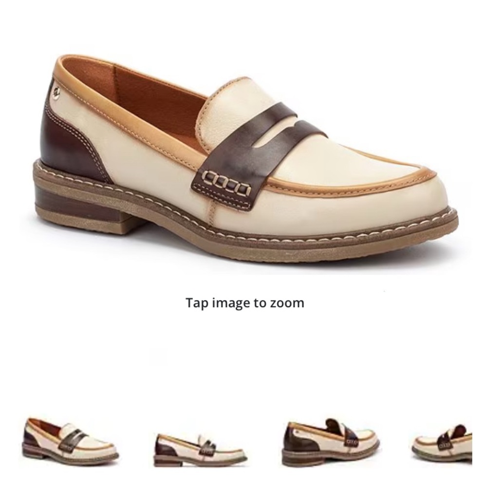 Pikolinos Aldaya W8J Water Resistant Leather Penny Loafers